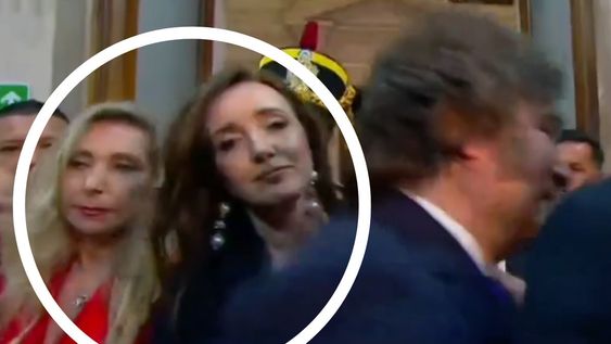 El empujón entre Karina Milei y Victoria Villarruel