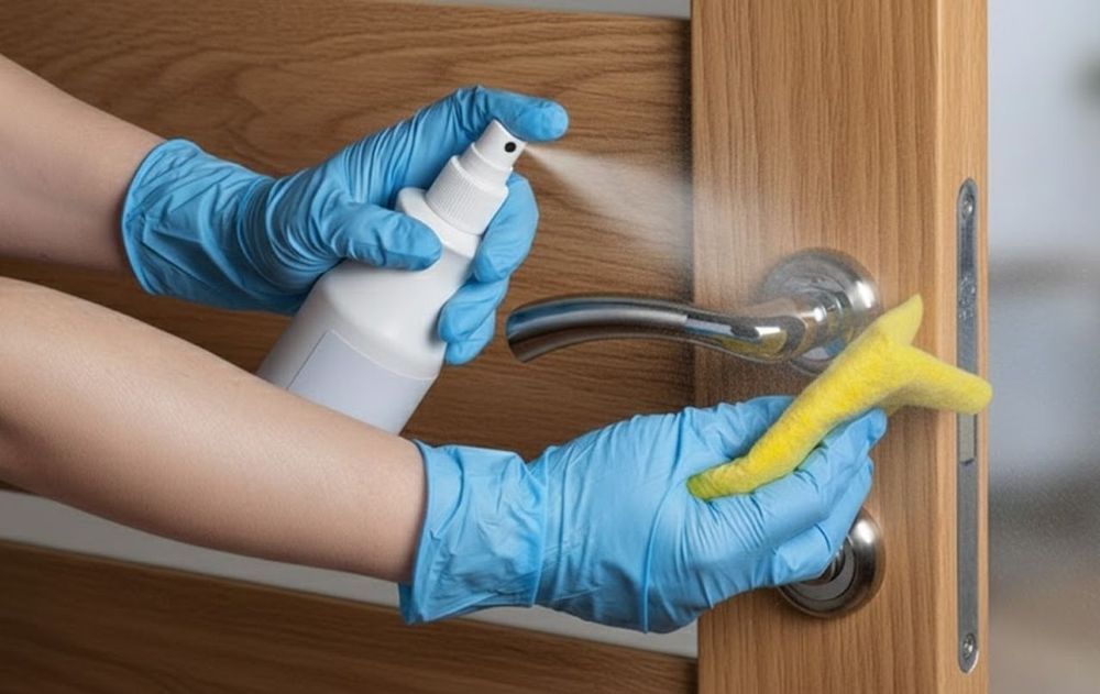 La limpieza de los picaportes es esencial para cuidar la salud de quienes viven en casa.