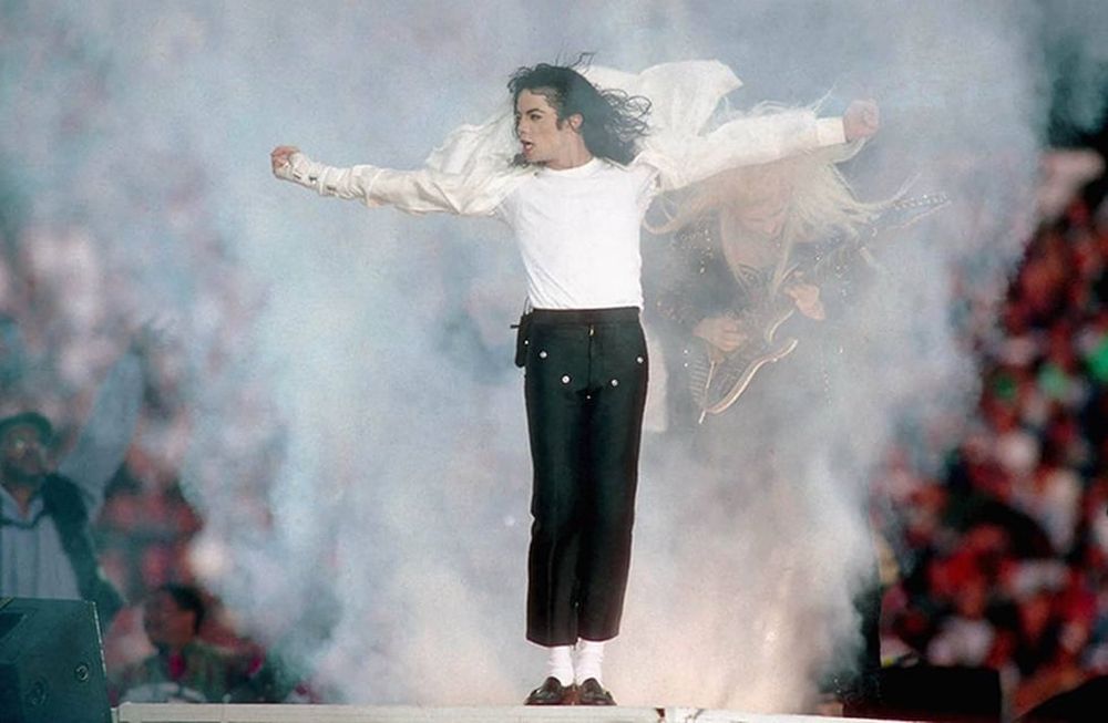 Michael Jackson tijdens de rust van de Super Bowl (1993)