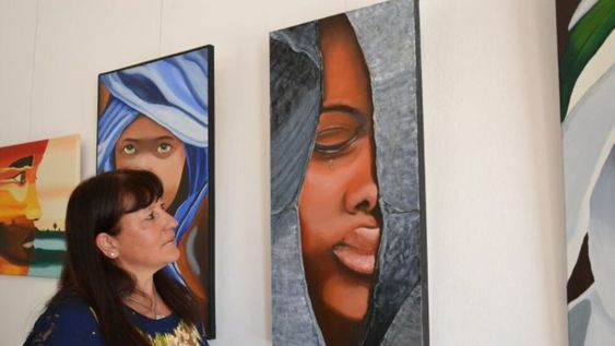 Mercedes es la mujer artista que tendrá la oportunidad de brillar en esta muestra realizada por Guaymallén para hacer crecer al artista local.