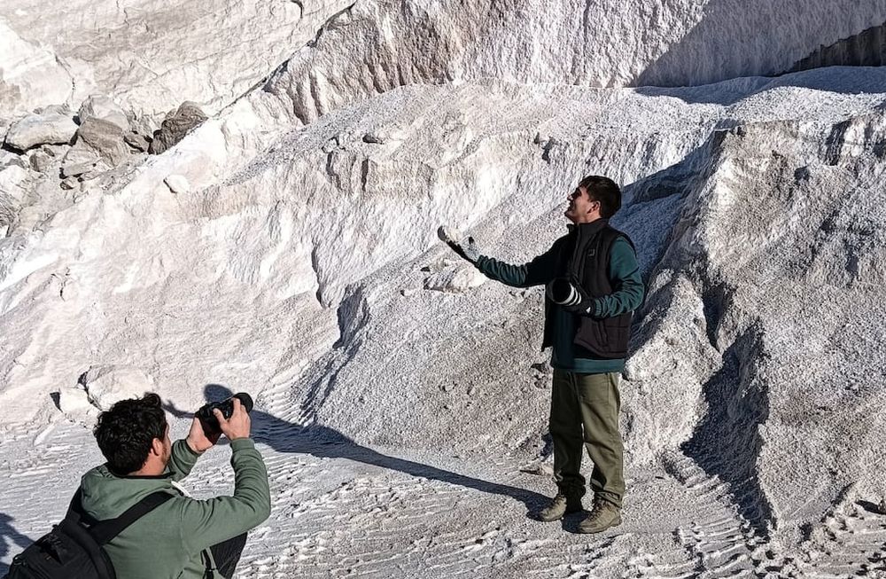 Marín destacó los paisajes nevados invernales, pero también reconoció la belleza de otros paisajes. Gentileza: Prensa Gobierno de Mendoza.