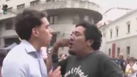 Agredieron a Ramiro Fornataro, cronista de LN+ que cubría la marcha del 24 de marzo.