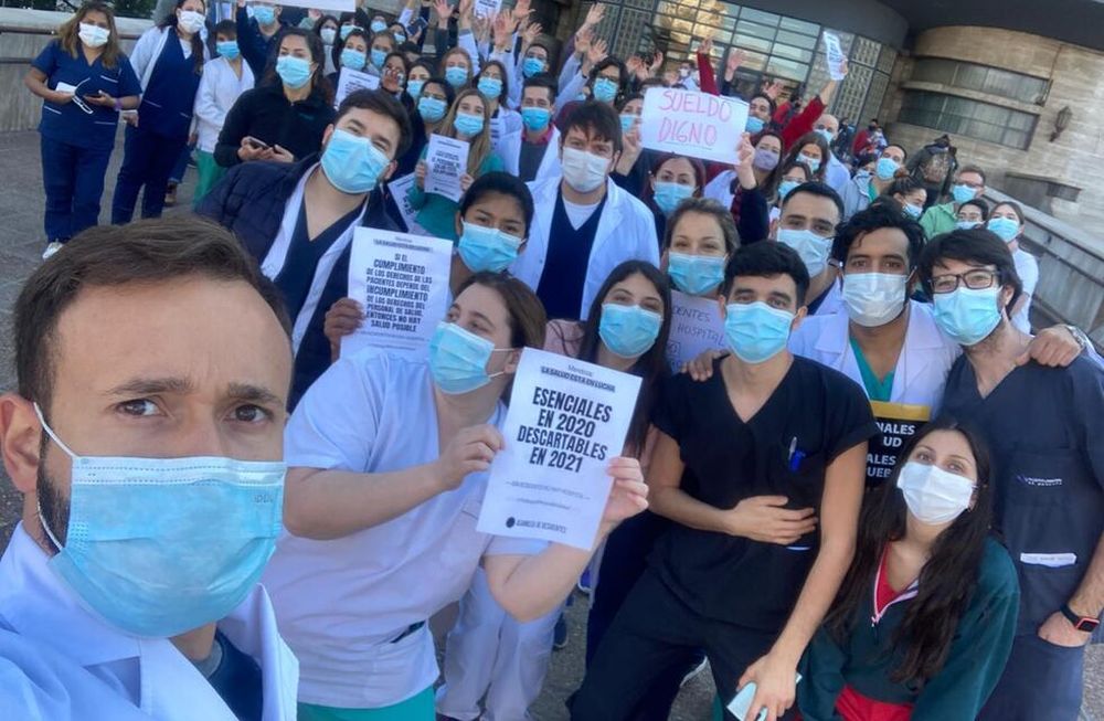 Reclamo de médicos residentes hospital Central
