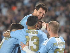 Lionel Messi, en el amistoso entre la Selección Argentina y Benín.