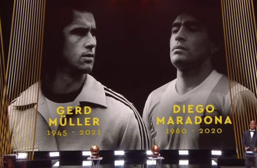 El homenaje a Diego Maradona en la entrega del Balón de Oro.