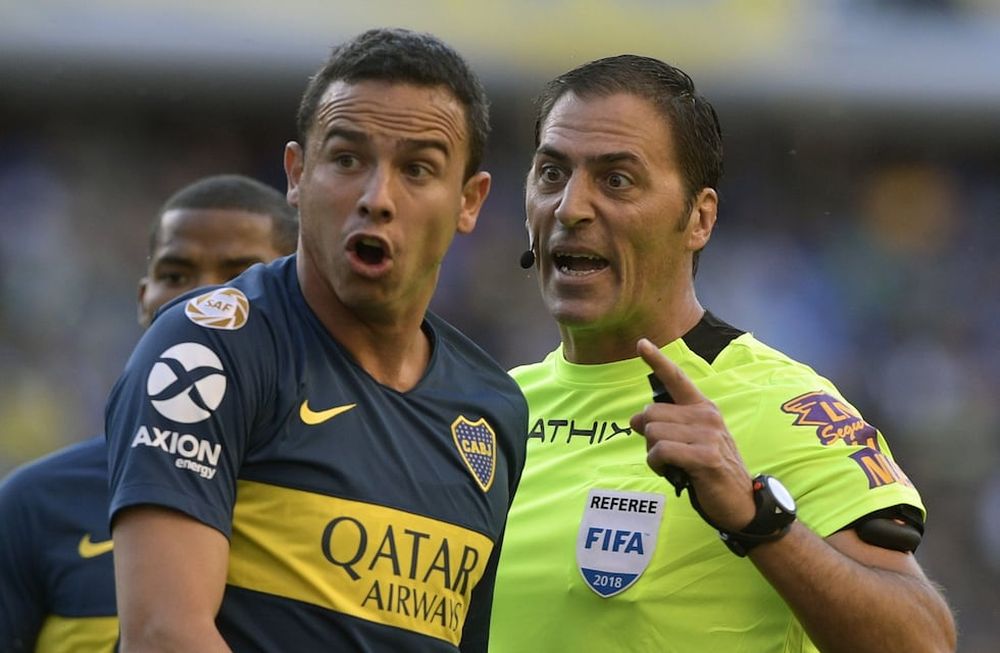 El claro que penal que no cobraron a favor de Boca