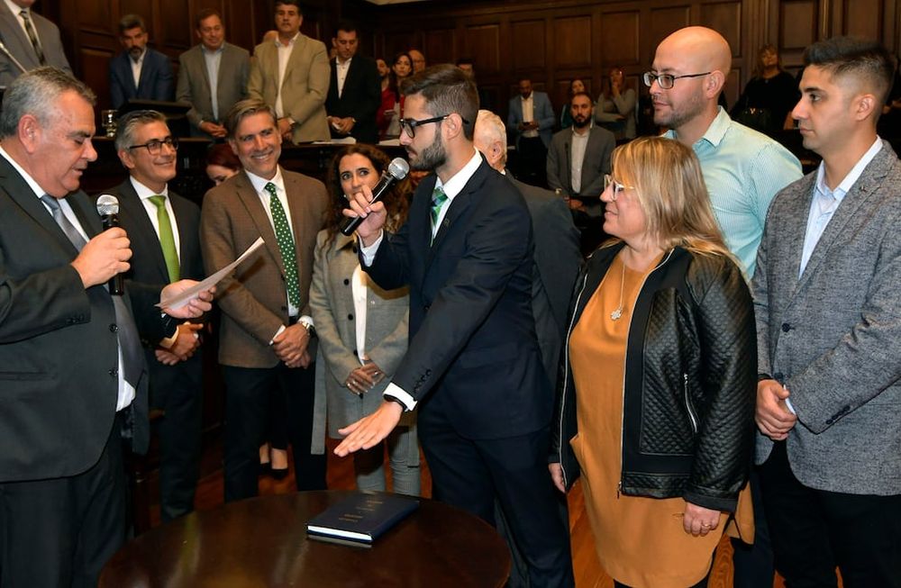 28 de abril 2022 Mendoza  PolíticasAsumieron los Diputados Provinciales en el LegislaturaEn la foto, Emanuel Juan FugazzottoFoto:  Orlando Pelichotti / Los Andes