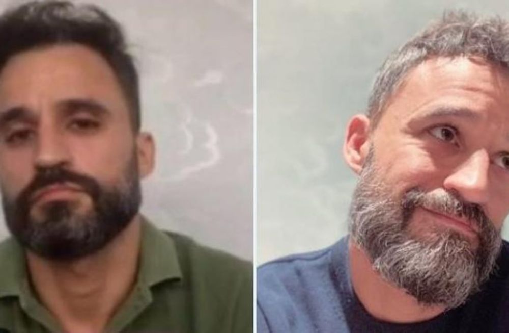 El enfermero mostró una entrevista que le realizaron en marzo de 2020 cuando empezó la pandemia y otra imagen en una entrevista actual.