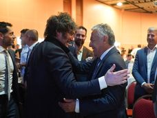 Javier Milei y Alfredo Caputo. Foto: Gobierno de Mendoza