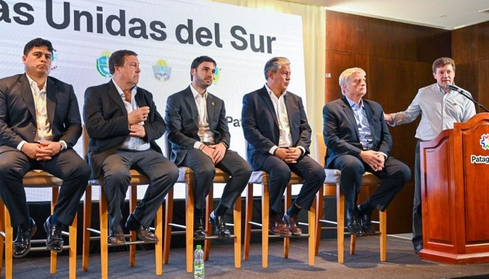 Claudio Vidal, de Santa Cruz; Alberto Weretilneck, de Río Negro; Ignacio Torres, de Chubut; Rolando Figueroa, de Neuquén; Sergio Ziliotto, de La Pampa; y Gustavo Melella, de Tierra del Fuego.