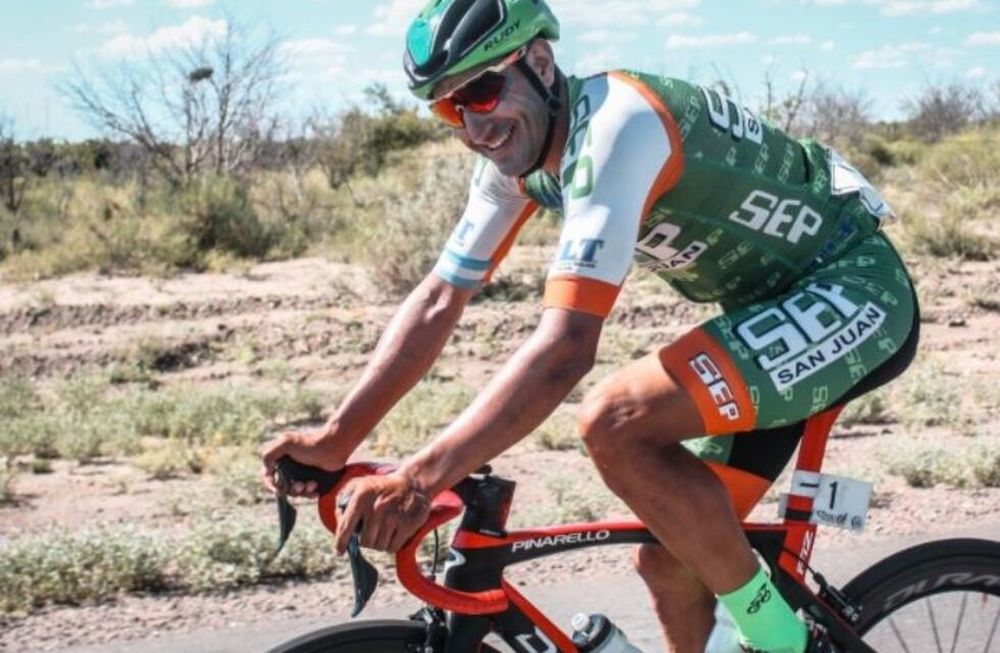 Juan Pablo Dotti, ganador de la Etapa Reina de la 45° Vuelta de Mendoza.