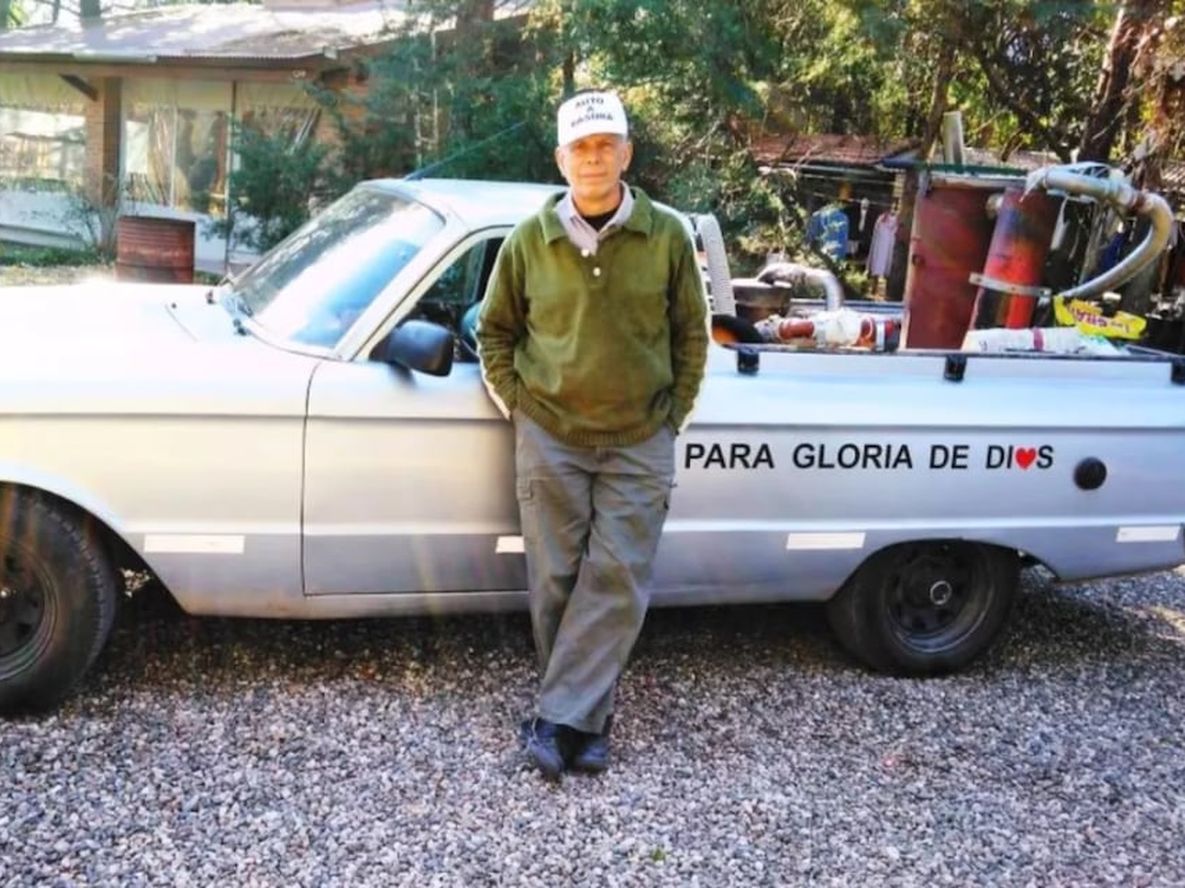 Edmundo y su Falcon económico. Foto: TN