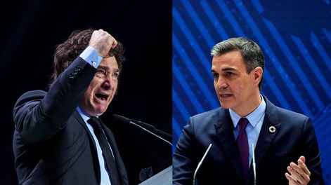 Los Andes | Cuál podría ser el impacto del conflicto entre Javier Milei y Pedro Sánchez en las inversiones españolas en Mendoza. (Fotomontaje)