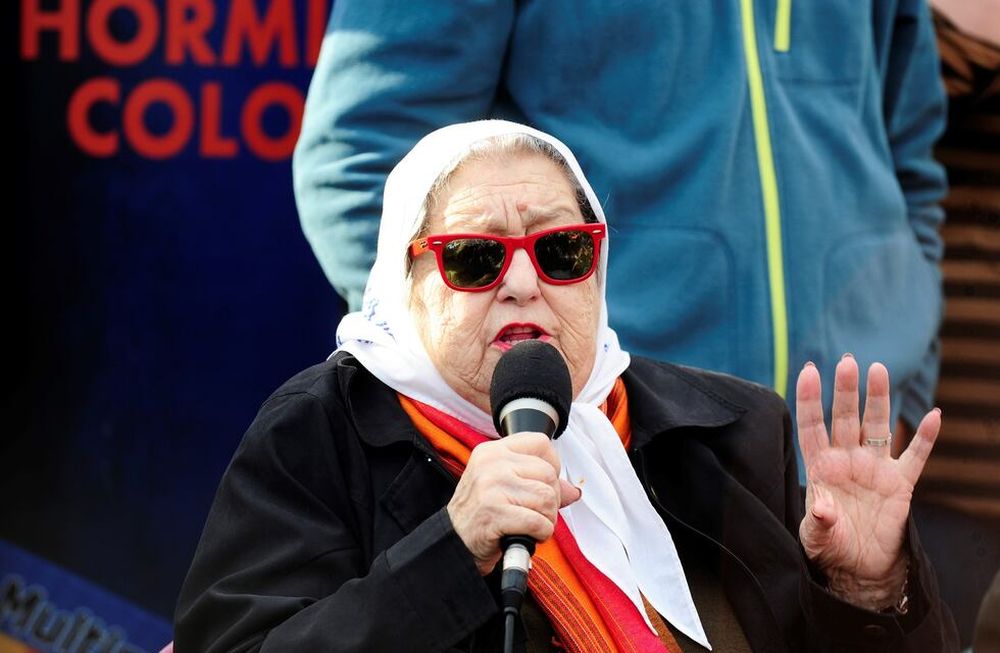 Hebe de Bonafini, titular de las Madres de Plaza de Mayo.