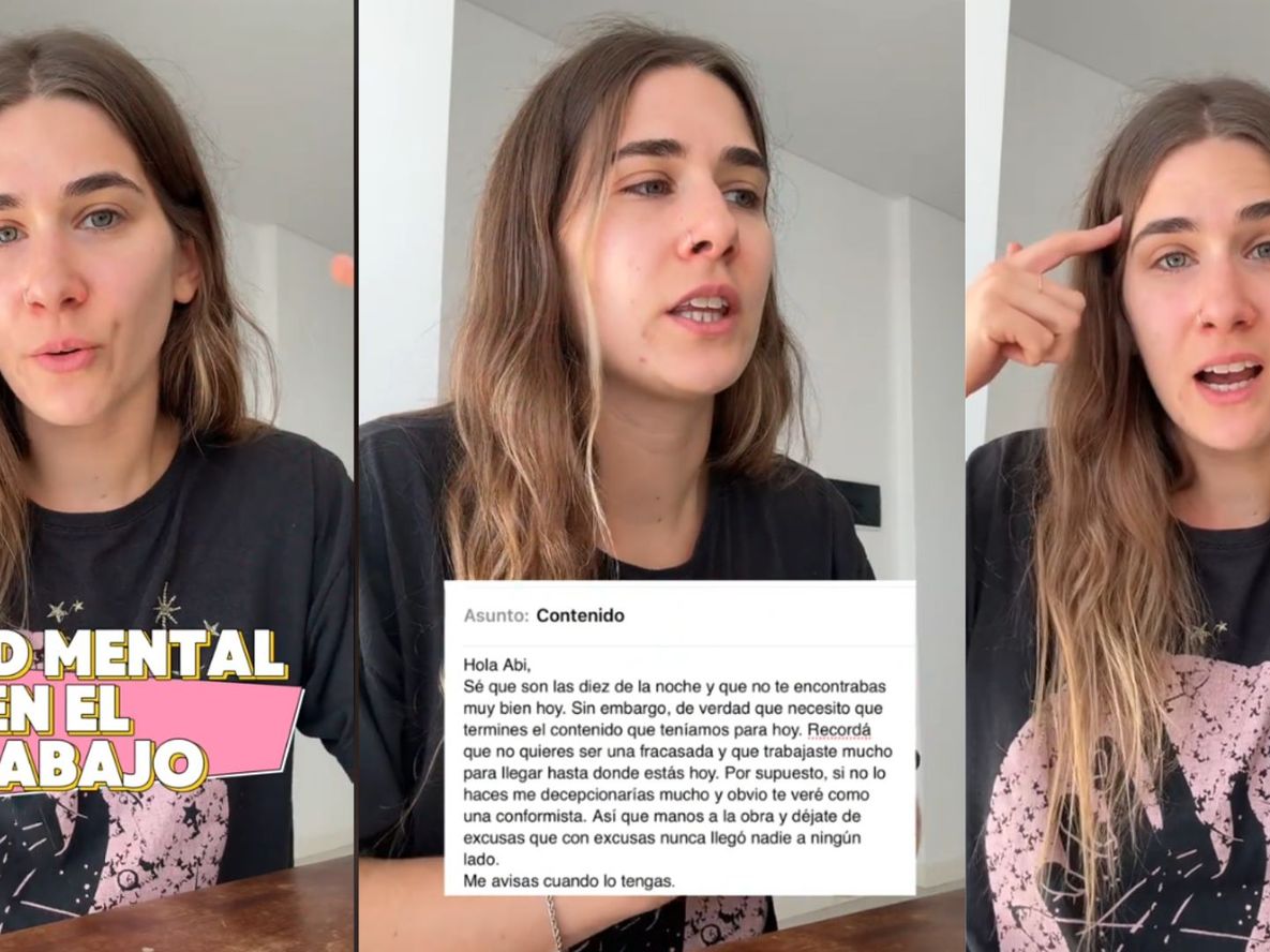 Trabajó estando enferma y recibió un polémico mail de su jefa: la reflexión sobre salud mental detrás del video.&nbsp;