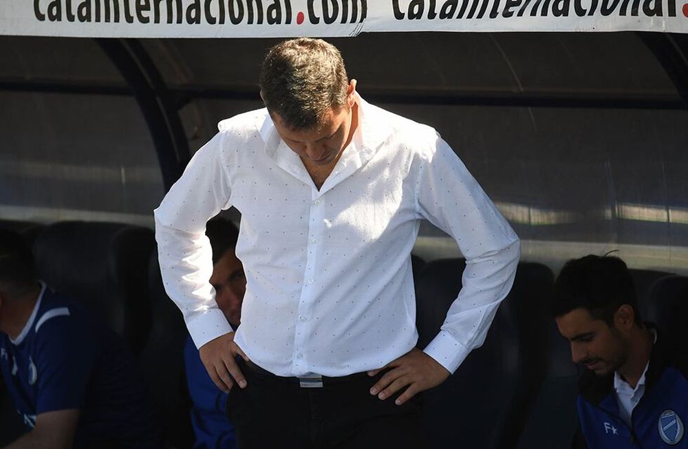 Liga Profesional de Futbol, Godoy Cruz Antonio Tomba vs. Banfield en el estadio Malvinas Argentinas.Godoy Cruz 2  Banfield 1.Diego Flores D.T. de Godoy Cruz.