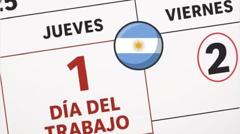¿Es o no feriado el viernes 2 de mayo en Argentina?