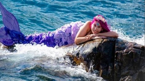 Paula Olmedo, cumplió su sueño de ser sirena y ahora quiere trabajar de eso.
