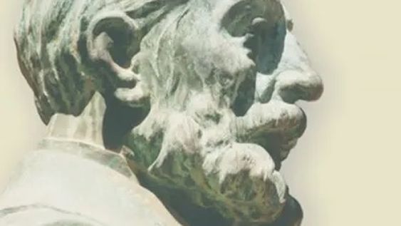 Busto de Manuel A. Sáez que lamentablemente fue robado de su tumba en el Cementerio de Mendoza. Foto: Gentileza