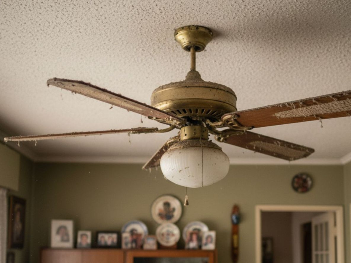 No es con un trapo húmedo: cómo limpiar los ventiladores de techo sin ensuciar toda la casa