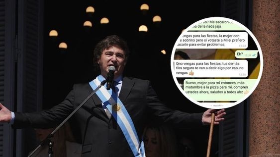 Su tío lo dejó afuera de la cena de Navidad porque votó a Milei