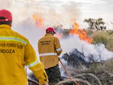 Brigadistas del Plan Provincial de Manejo del Fuego. Mendoza.&nbsp;