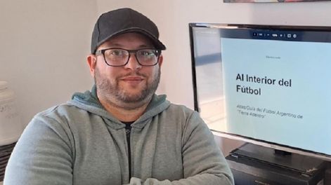 Mauricio Ardito, escrito y periodista, autor del libo: Al Interior del Fútbol. / Gentileza.