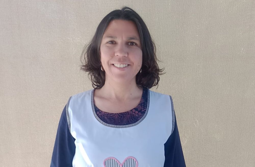 La candidata a secretaria general de Fuerza Colectiva, Belén Frecentese. 