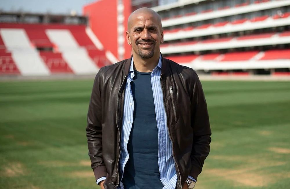 Juan Sebastián Verón feliz por el título de Estudiantes de La Plata. / Gentileza.