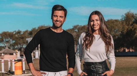 El Chino Leunis y Pampita.