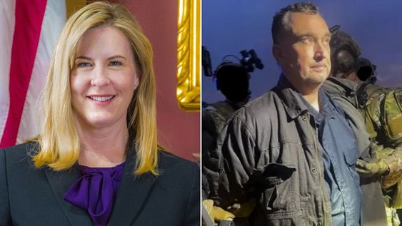 Estados Unidos: Melissa Hortman, legisladora demócrata, y el presunto asesino, Vance Boelter.