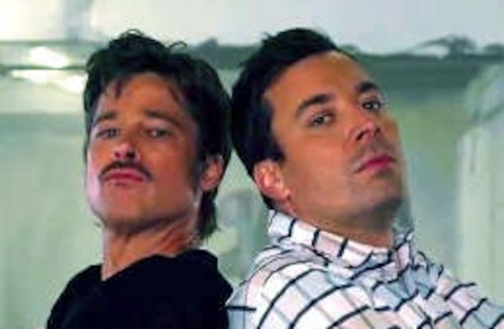 Brad Pitt y Jimmy Fallon hicieron un ‘duelo’ televisivo de rap