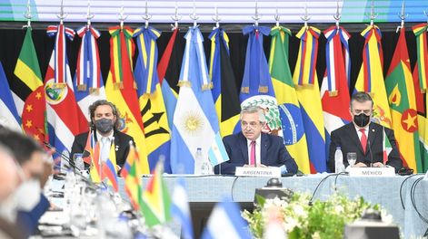 Los Andes | Alberto Fernández durante la XXII Cumbre de Cancilleres de la CELAC. / Foto: Presidencia de la Nación