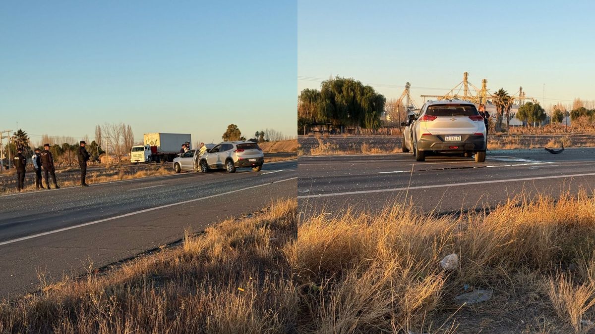 Fuerte choque en la Ruta 7 entre un colectivo y dos autos dejó varios ...