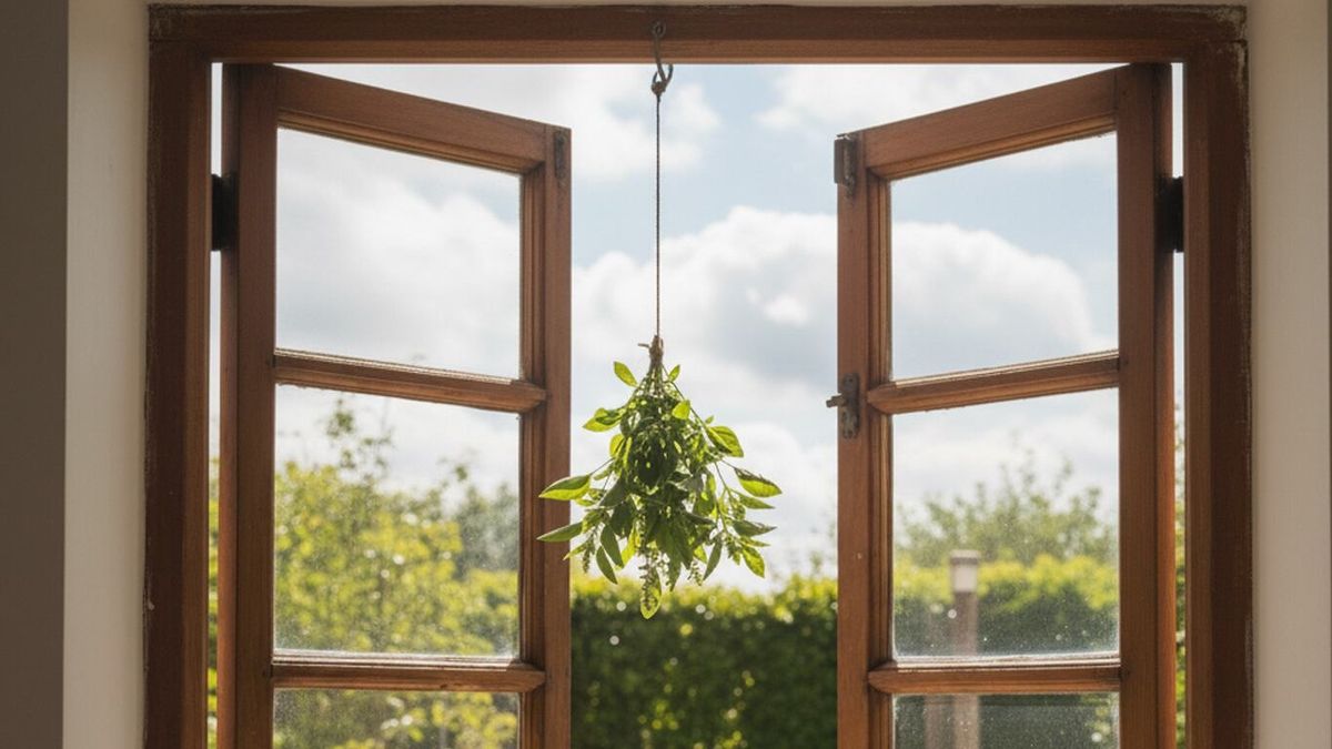 Para qué sirve colgar plantas de albahaca en la ventana (y no es decoración)