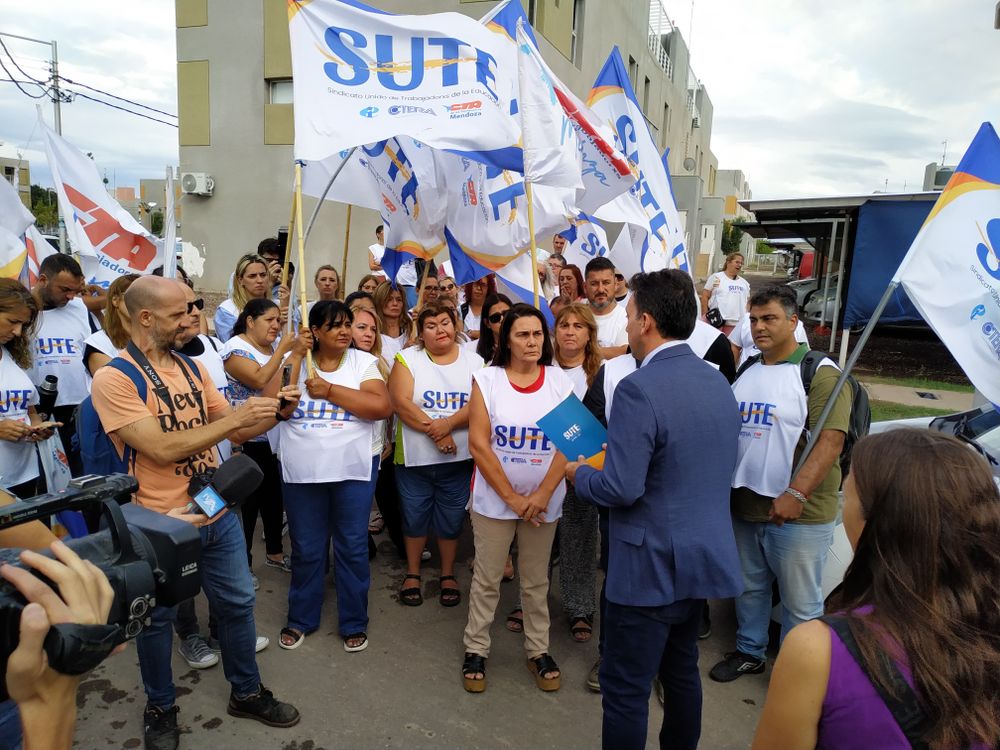 Manifestación del Sute en el inicio del ciclo lectivo.&nbsp;