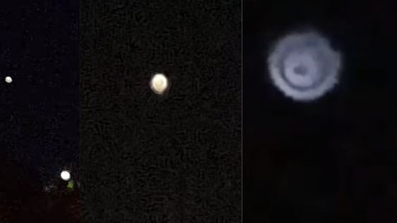 Las dos primeras imágenes son las subidas por Pía López. La tercera corresponde a una mujer de Alicante, España, la cual asegura haber visto algo similar. / Foto: Gentileza