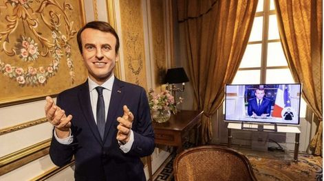 Los Andes | Se robaron la estatua de Emmanuel Macron.