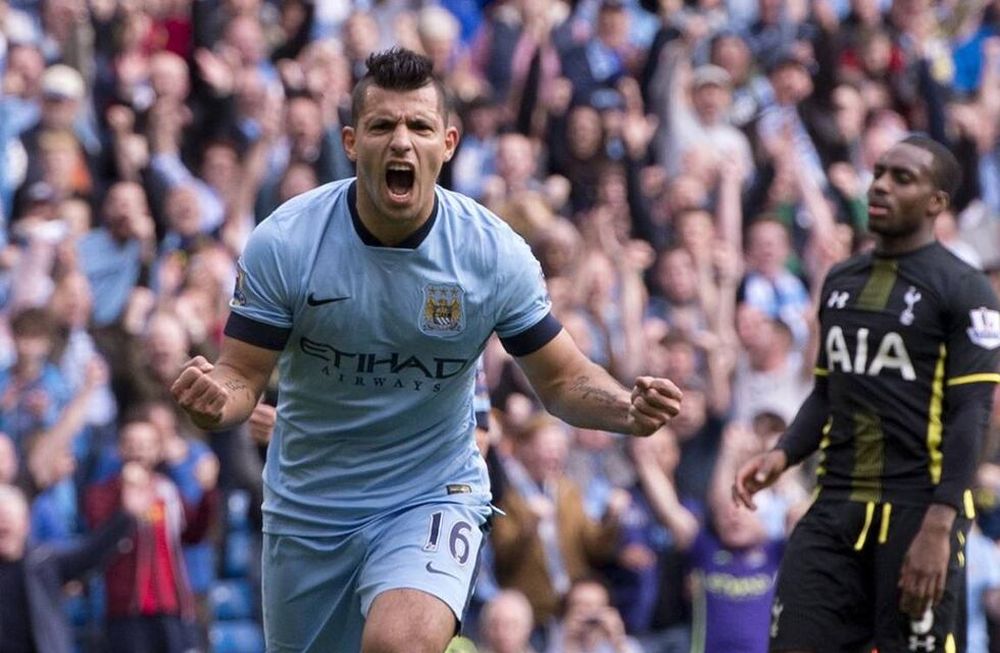 El Kun Agüero cantó cuaterna ante el Tottenham