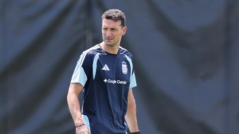 &nbsp;Lionel Scaloni durante el entrenamiento del seleccionado argentino, en el Sporting KC Training Center de Kansas.