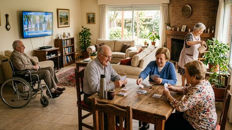 Las residencias para adultos mayores en Mendoza experimentan un aumento significativo, impulsado por cambios demográficos. | Imagen ilustrativa creada con IA.