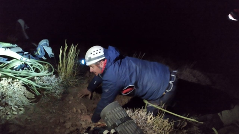 Video: así rescataron a los andinistas que habían quedado atrapado en un barranco del Aconcagua