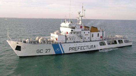 Los Andes | El puerto de Ingeniero White es el atracadero habitual del guardacostas Fique, que se distingue con la matrícula GC-27. Foto: Prefectura Naval Argentina.