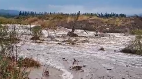 Tormentas en el Valle de Uco: calles anegadas, crecida de cauces y granizo, las principales consecuencias