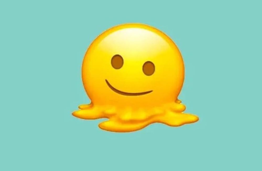 Esto significa la carita derretida de WhatsApp. (Web)