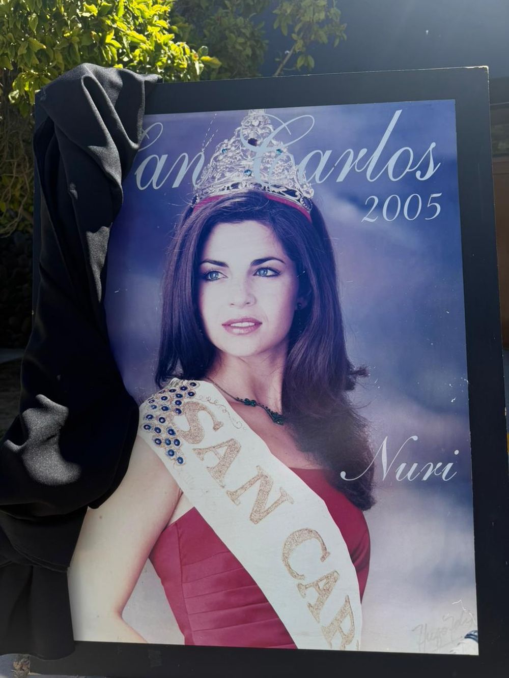 Nuri, en una imagen tomada por Nerea. La única que, según cuenta, logró tomar durante el acto.