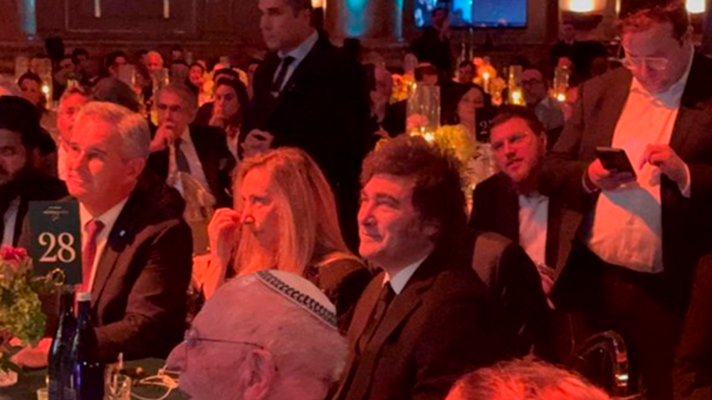 Milei fue premiado en Nueva York y reafirmó su apoyo a Estados Unidos e Israel.