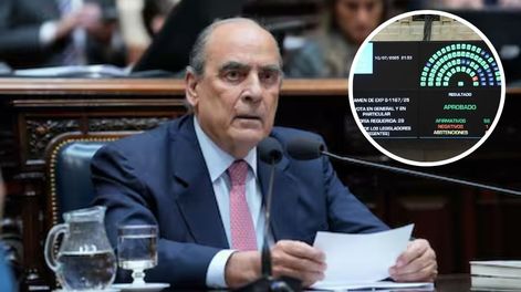 Guillermo Francos, en el Senado, tras la aprobación de leyes que el Gobierno planea vetar por su impacto en el equilibrio fiscal.