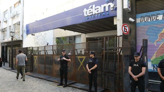 04-03-2024 - Buenos Aires  - Vallas en Télam. Foto Luciano Thieberger.