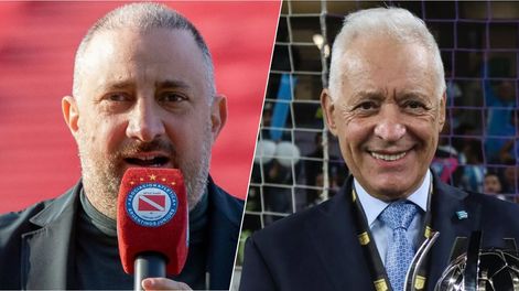 Cristian Malaspina, presidente de Argentinos Juniors, y Victor Blanco, expresidente de Racing Club.